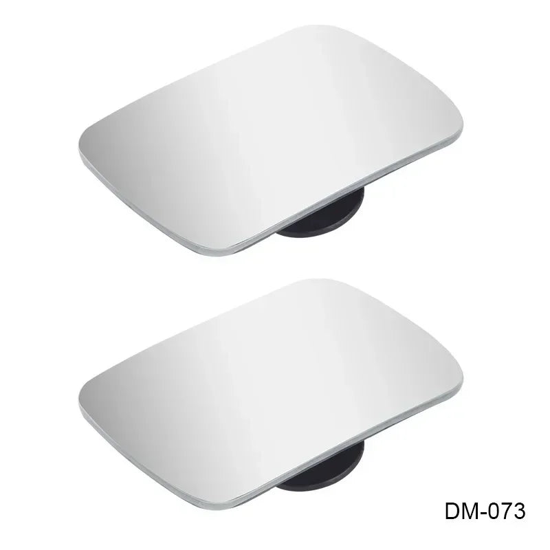 2pcs Car Blind Spot Mirrors - 360° Adjustable HD Wide Angle Frameless Rearview Auxiliary Round Mirrors