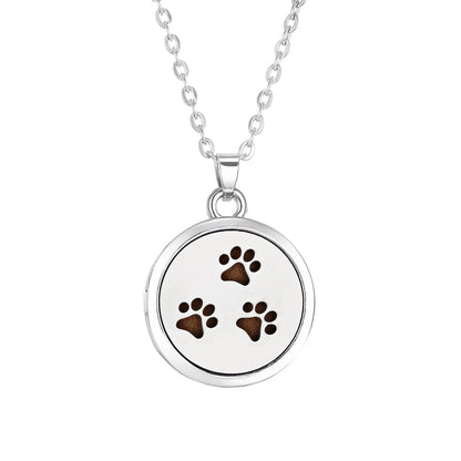 Tree of Life Aromatherapy Necklace – Stainless Steel Essential Oil Diffuser Locket Pendant
