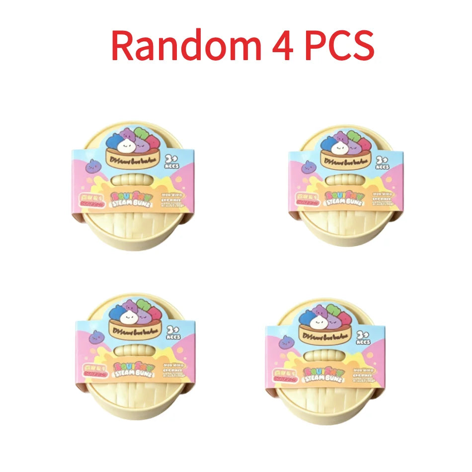 Colorful Dumpling Squishy Toy - Blind Box Stress Relief Fidget Squeeze Toy for Anxiety Relaxation & Happiness