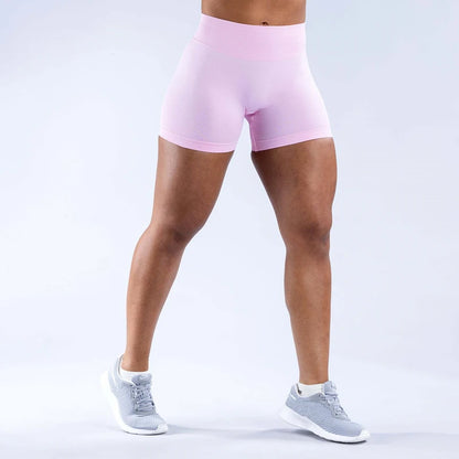 Women’s Gym Impact Running Shorts — Seamless Scrunch Butt Biker & Yoga Athletic Leggings