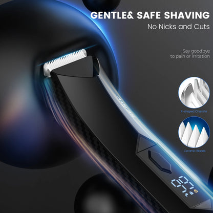 Sejoy Professional Men’s Hair Clippers – Electric Trimmer for Beard, Body, Groin & Pubic Hair Shaving