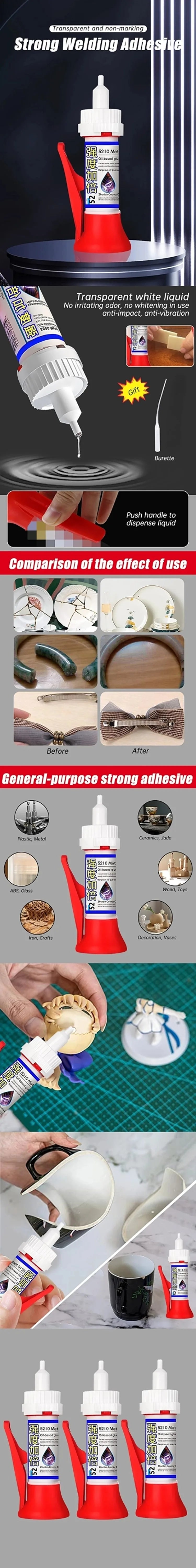 50g Powerful Solder Glue | Quick-Drying Universal Sealer for Tiles, Multi-Material Repair & Liquid Welding Filler