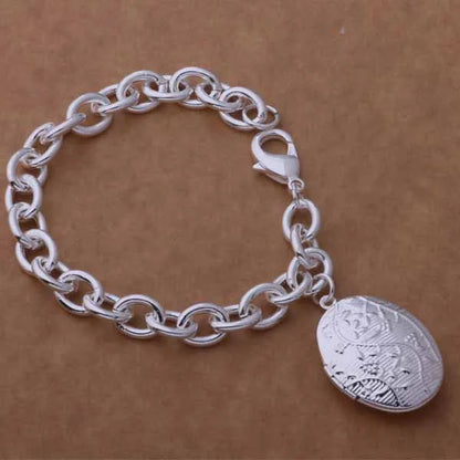 925 Sterling Silver Bead Bracelet – High-Quality Romantic Chain for Women, Fashion Jewelry Gift for Engagement, Party & Wedding