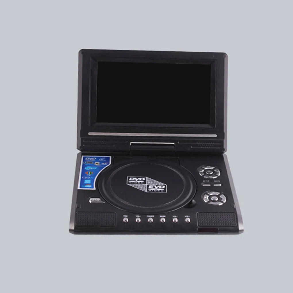 7.8-Inch DVD Player – Multimedia CD Player with 270° Rotation Screen, Remote Control, Travel Theatre (US/UK/AU/EU Plug)