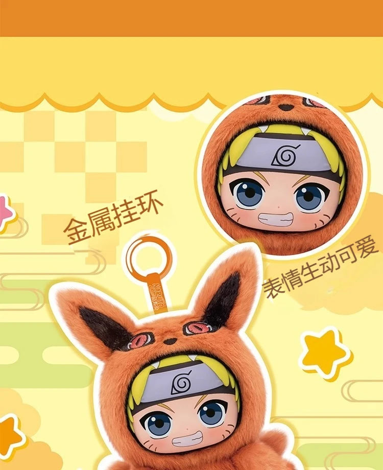 Naruto Series Blind Box Figures — Itachi, Sasuke, Kakashi & Gaara Plush Pendant Collectible Toy, Trendy Birthday Gift