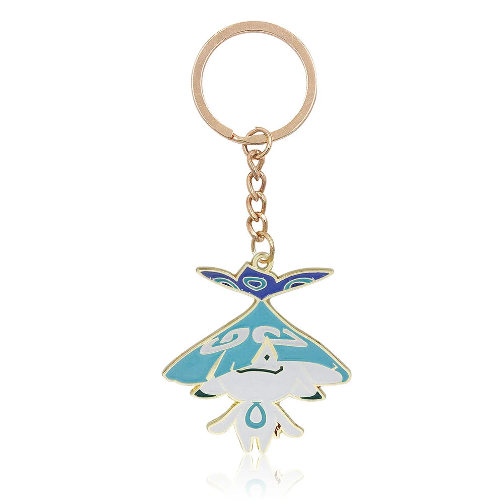 Genshin Impact Venti Eye Keychain 1:1 – Luminous Anime Cosplay Key Ring Backpack Pendant Gaming Accessories Gift