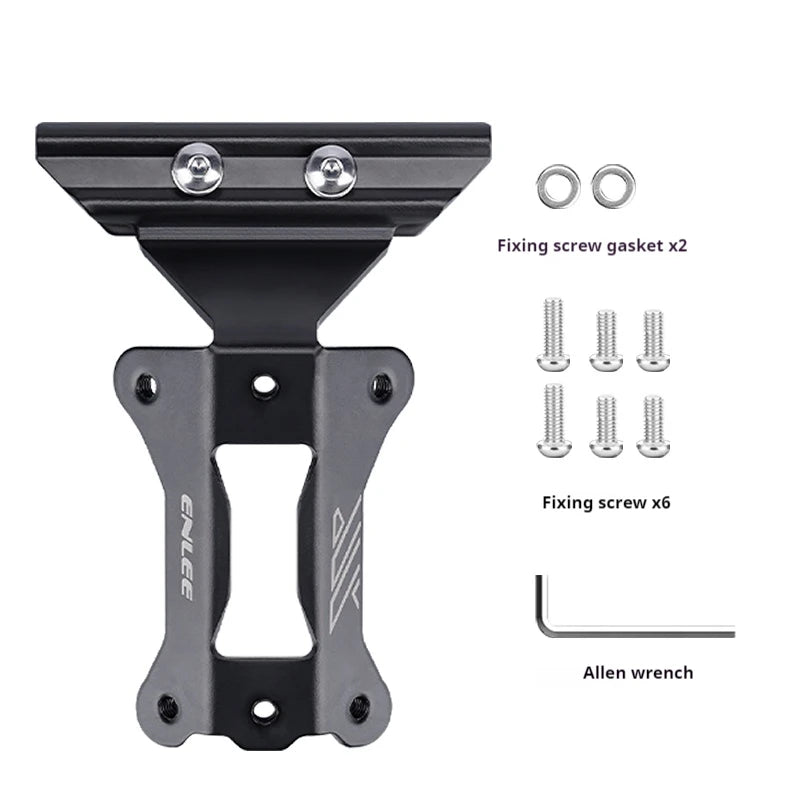 ENLEE Aluminum Bike Water Bottle Cage Extension Bracket – MTB & Road Bicycle Saddle Seat Mount Adapter for Cycling Hydration Setup