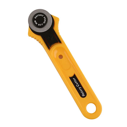 28mm Rotary Fabric Cutter - Patchwork Roller Wheel for Leather, Cloth & Craft Cutting