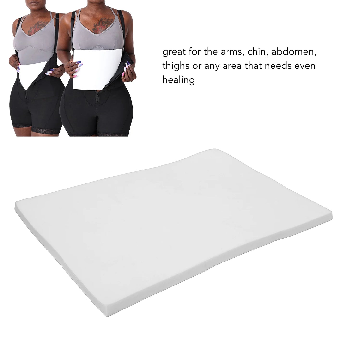 Extra Thick Post Surgery Foam Board – Soft Lipo Recovery Wrap for Arms, Chin, Abdomen & Waist