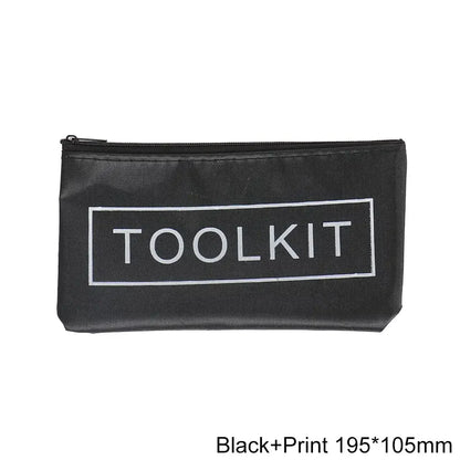 Waterproof Oxford Canvas Tool Bag — 420D Zipper Organizer, Portable Travel Storage Pouch for Tools & Accessories