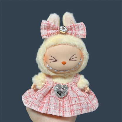 17cm Labubu Plush Doll Skirt — Adorable Skirt Set for DIY Clothes & Accessories Gift