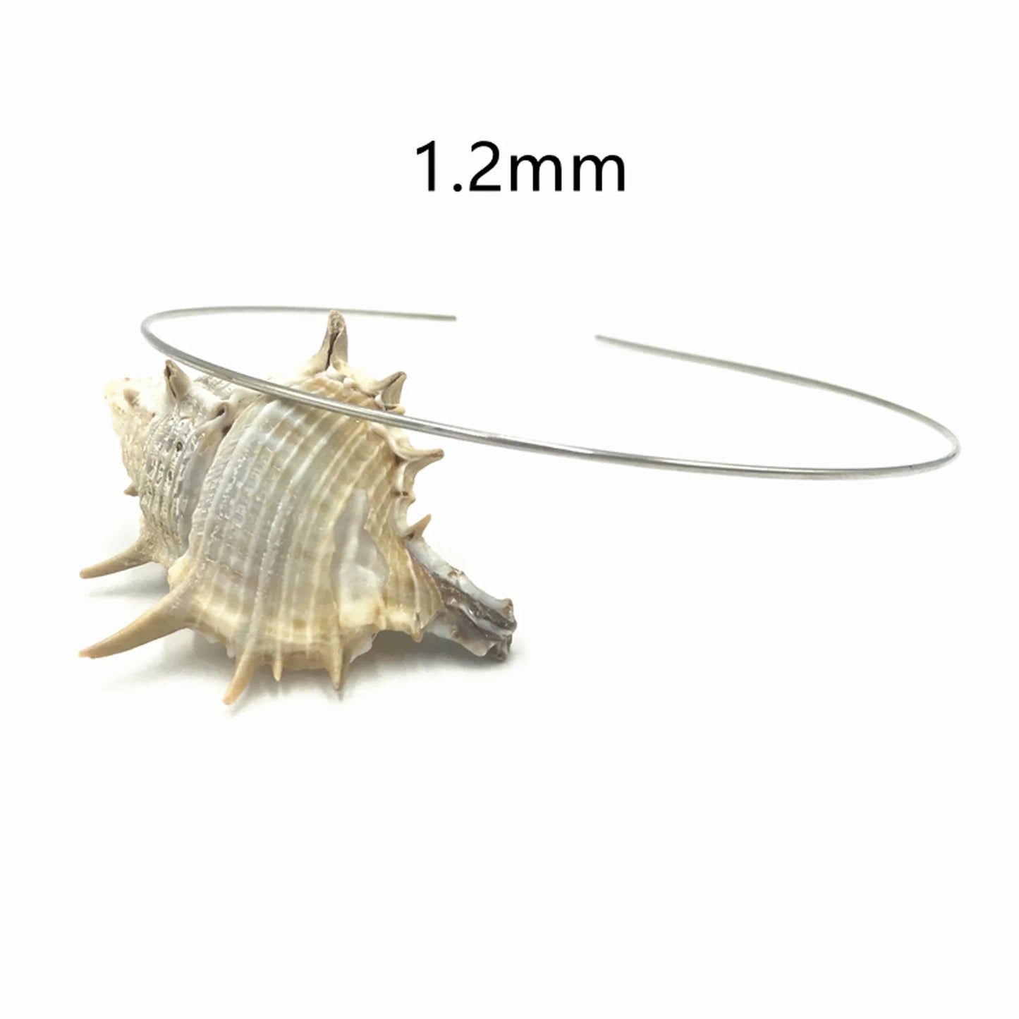 20Pcs Metal Hairbands for Girls – 1.2mm to 10mm Gold, Silver & Black Headbands for Hair Crafts & Hair Accessories