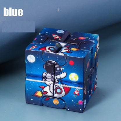 Infinity Cube Fidget Toy – Flip, Antistress, ADHD & Autism Toy for Kids, Magic Finger Puzzle