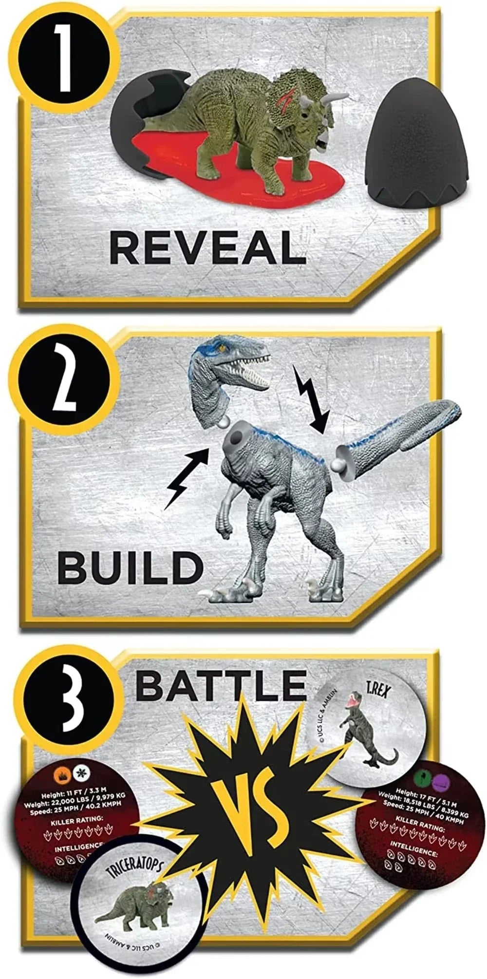 Jurassic World Captive 3 Clash Edition Dinosaur Egg Blind Box — 10cm Mini Slime Surprise, Full Box Collection