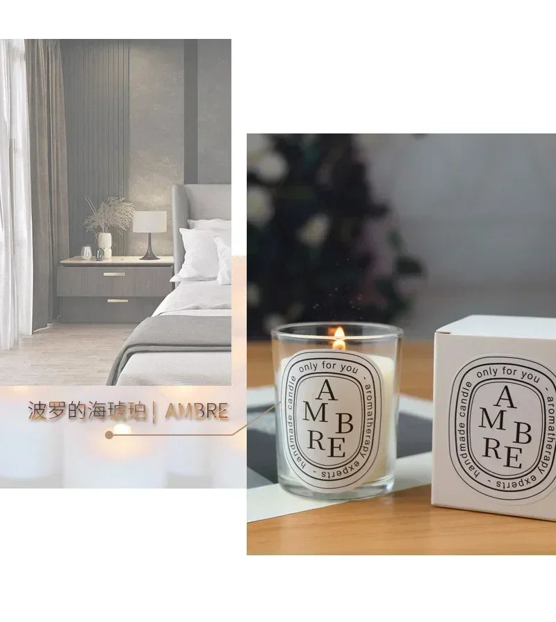 Romantic Transparent Scented Candle – Aromatic Gift Jar for Weddings & Special Occasions