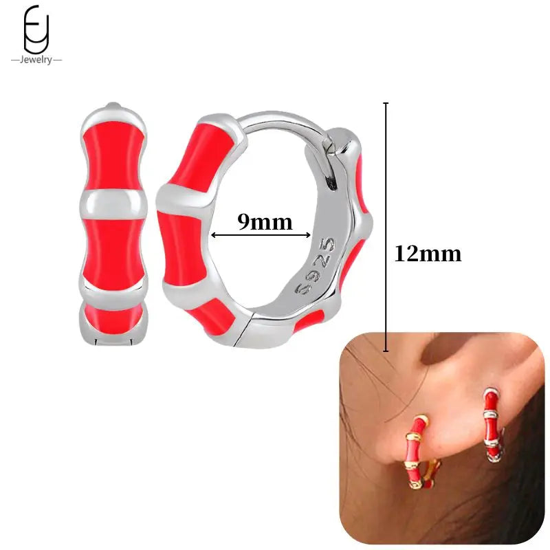925 Sterling Silver Earrings for Women – Cute Starfish & Shrimp Pendant, Red Chili & Star Enamel Gold Fashion Jewelry