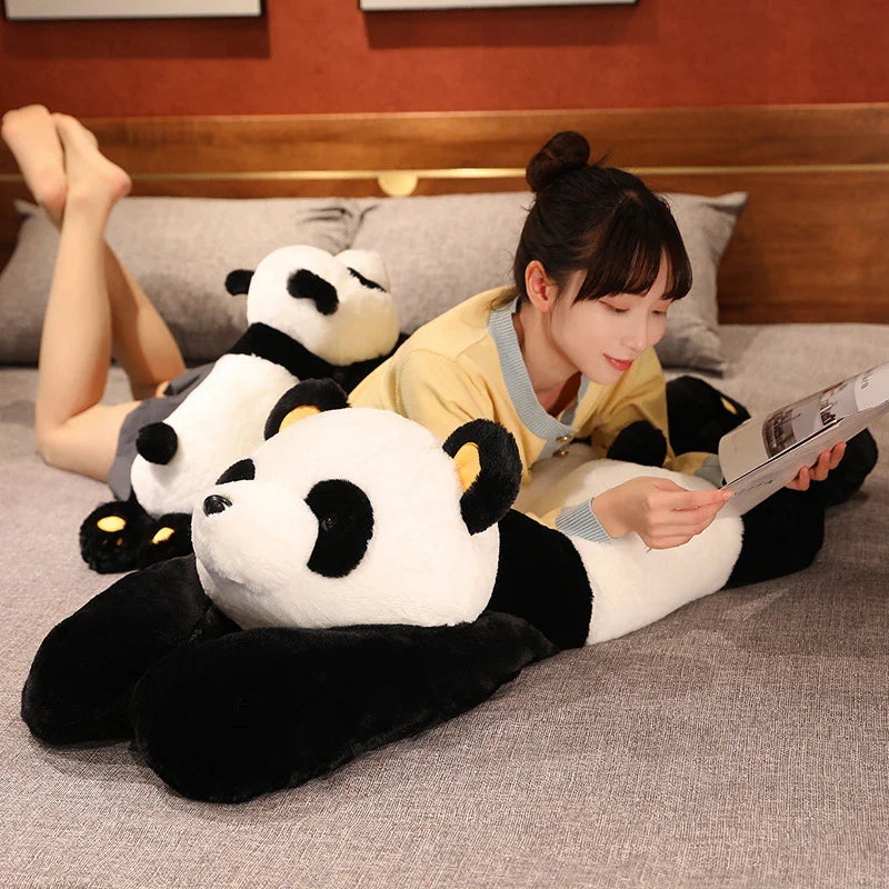 60–120cm Giant Panda Plush Toy — Soft Stuffed Animal Pillow for Kids, Birthday & Christmas Gift