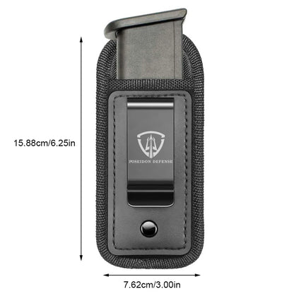 9mm .40 .45 Pistol Magazine Pouch – Single/Double Stack Holster, Concealed Carrier for Glock, S&W M&P, Sig Sauer, 1911, Beretta
