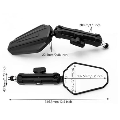 Universal Foldable Rear View Mirror for Motorcycle – High Quality & Adjustable