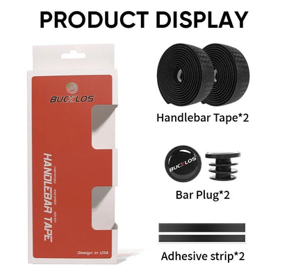 BUCKLOS Bicycle Handlebar Tape – Anti-Slip Waterproof Road Bike Bar Wrap for Cycling Accessories