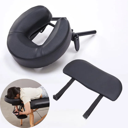 Adjustable Cervical Neck Massager Headrest - Ergonomic Portable Massage Device for Home, Salon, Spa & Travel