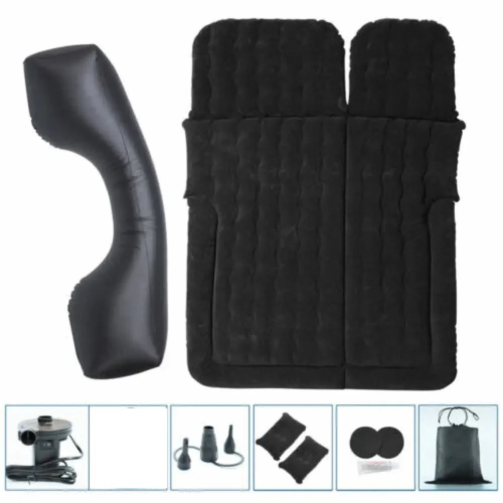 Portable SUV Travel Air Mattress Cushion - Inflatable Car Bed with 2 Pillows, Camping Mattress for Outdoor Adventures