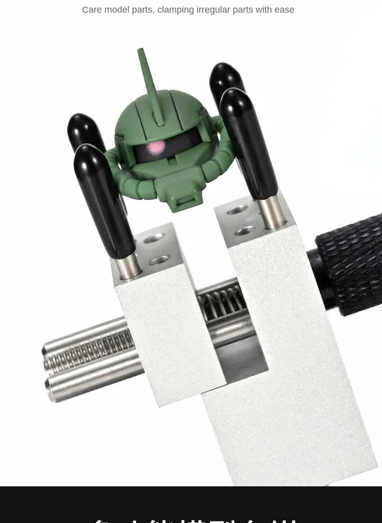 2-in-1 Etching Sheet Bender & 360° Vise Tool Holder — Precision Parts Bender for Gundam, Mecha & Military Model DIY