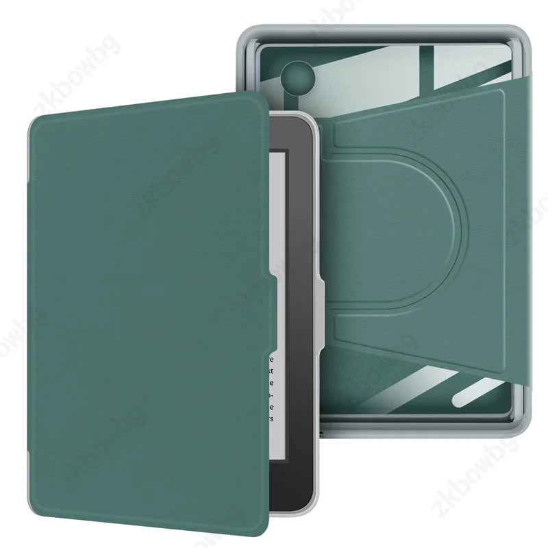 Transparent Acrylic Back Case for Kobo Clara & Clara Colour 6" – Magnetic Rotating eReader Cover