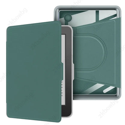 Transparent Acrylic Back Case for Kobo Clara & Clara Colour 6" – Magnetic Rotating eReader Cover