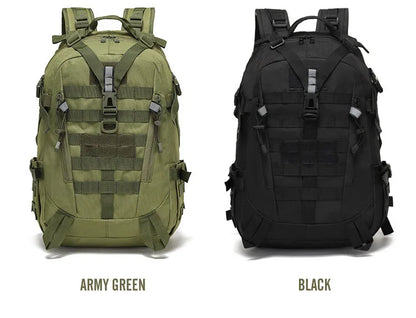 40L Tactical Reflective Backpack – Molle Camouflage Rucksack for Outdoor Hiking, Camping, Hunting & Travel