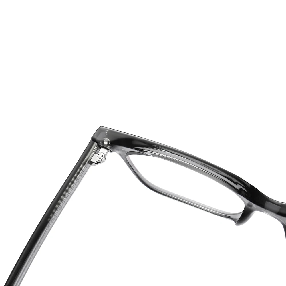 Kachawoo TR90 Anti-Blue Light Glasses – Unisex Square Frame, Transparent Grey, Korean Style Eyewear
