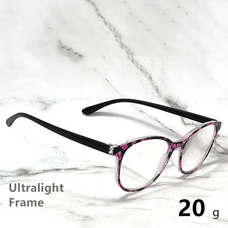 Retro Round Reading Glasses – Vintage Plastic Eyewear for Women, Presbyopia & Hyperopia +1.0 to +3.5