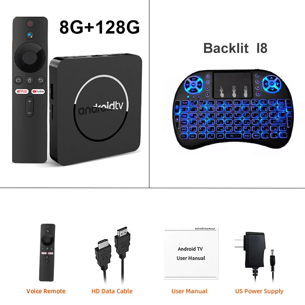 Q10 Android 14 TV Box – Allwinner H313 8K Media Player with 64GB/128GB ROM, Dual WiFi 2.4G&5G, Voice Control Set-Top Box