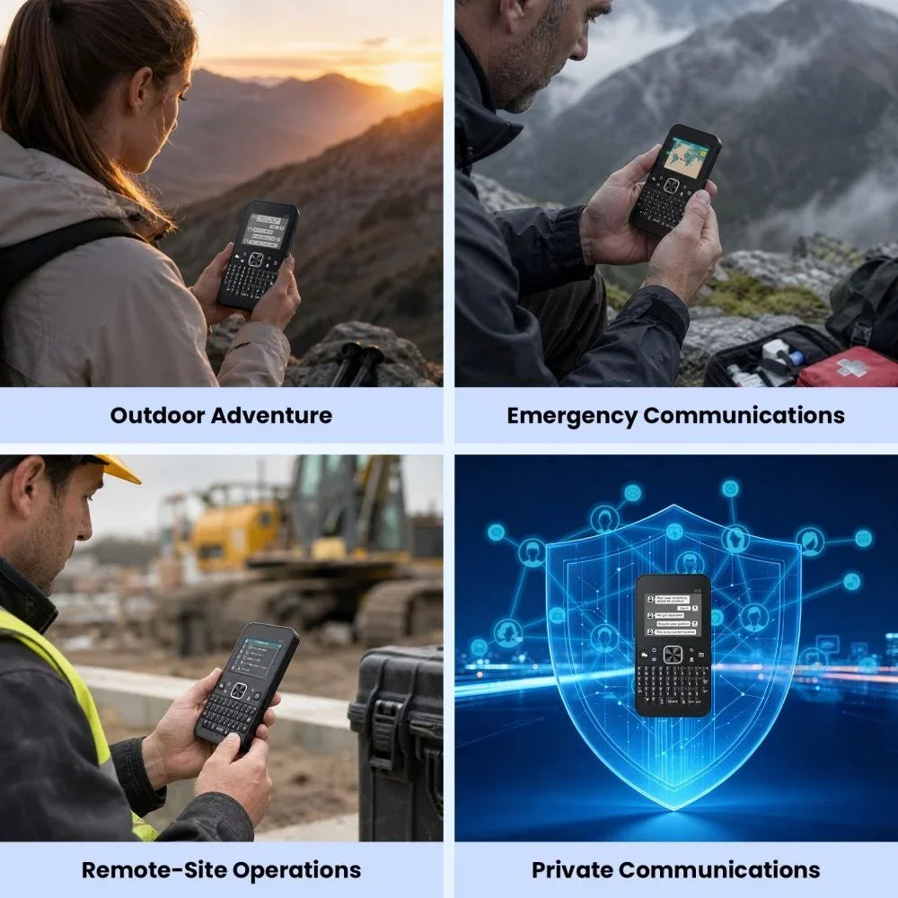 Elecrow ThinkNode M9 Meshtastic Terminal - ESP32-S3 GPS Communication Device with 2.4-Inch LCD