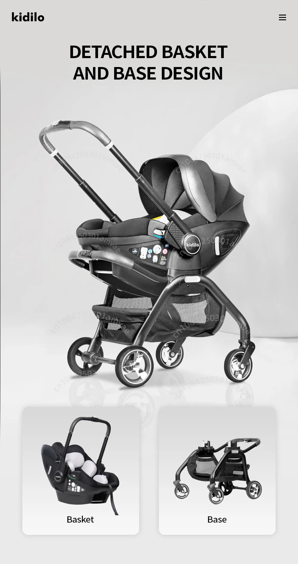 Multi-Functional Newborn Baby Stroller — Portable 4-in-1 Sleeping Basket, Safety Seat & Travel Cart