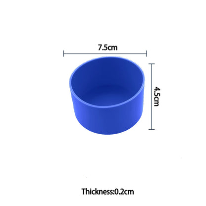 For Better Life , 7.5cm Soft Silicone Cup Bottom Protector Sleeve - Anti-Damage Accessory for Glass Water & Tea Bottles