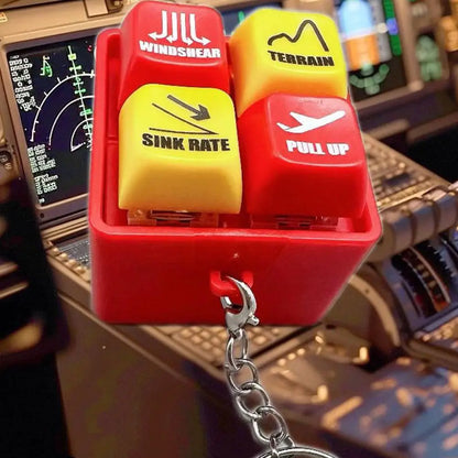 Boeing & Airbus Pilot Keychain – 737 EGPWS Warning Sound Simulator, Commercial Aircraft Car & Crew Gift