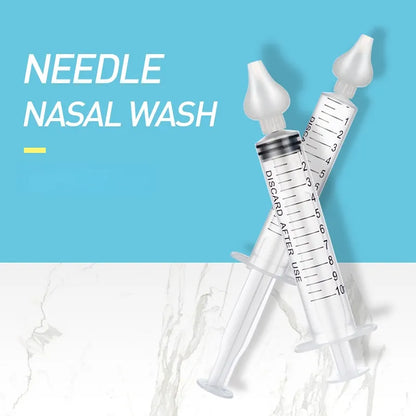 2 Pcs Baby Nasal Cleaner - Rhinitis Nasal Washer Needle Tube Aspirator Syringe for Children, Nose Washing Tool