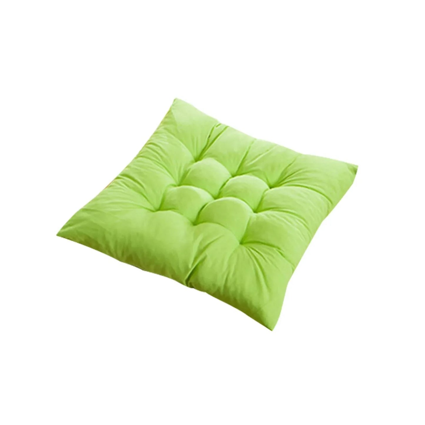 Solid Square Chair Cushion – Seat Pad with Anti-Skid Strap, Indoor & Outdoor Sofa Pillow for Home, Office & Car