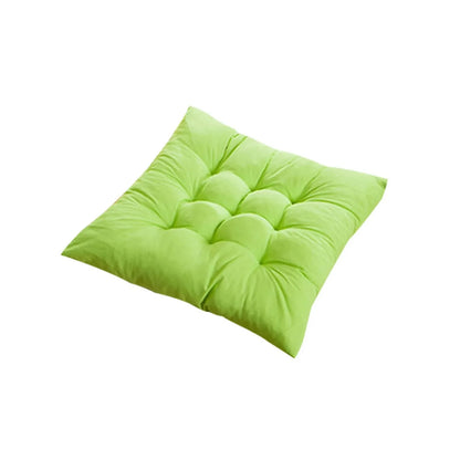 Solid Square Chair Cushion – Seat Pad with Anti-Skid Strap, Indoor & Outdoor Sofa Pillow for Home, Office & Car
