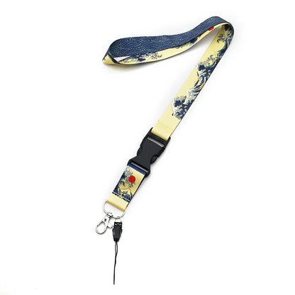 Hokkaido Waves Nylon Keychain Lanyard – JDM Style for Honda, Toyota & Auto Accessories