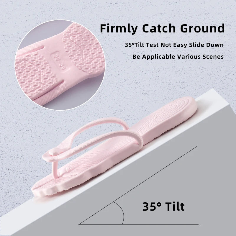 Folding Travel Slippers – Anti-Skid Bath & Beach Flip-Flops for Couples