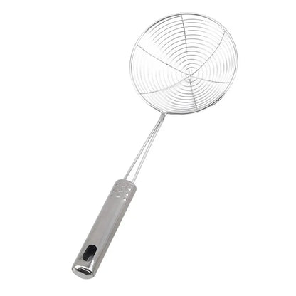 3-Size Stainless Steel Colander Set – Household Noodle, Dumpling, Hot Pot Strainers with Pearl Line Drain