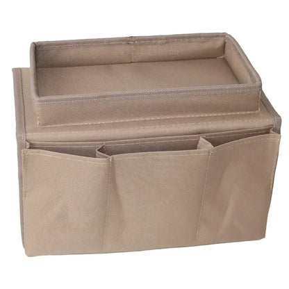 Couch Armrest Storage Organizer — 6-Pocket Remote Control Holder Bag for TV Sofa