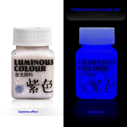 58ML Fluorescent Acrylic Luminous Pigment - Glow-in-the-Dark Paint for DIY, Festival, Party & Wall Decoration