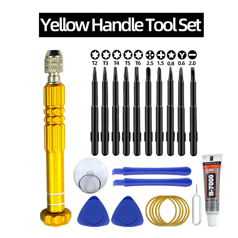 Mobile Phone Repair Tool Kit – Screwdriver, Tablet Battery Disassembly, Screen Opening & Dust Cleaning Set with Small Pentagon Tools