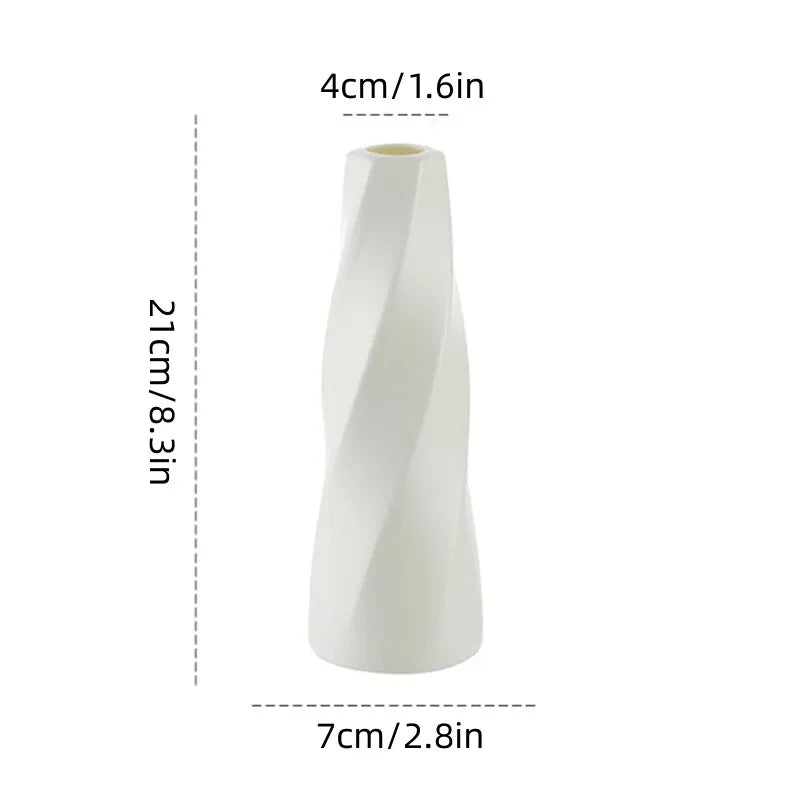 Minimalist Living Room Flower Vase - Light Luxury Decorative Vase for Dining Table, Home Decor & Dried Flower Arrangement Bottle
