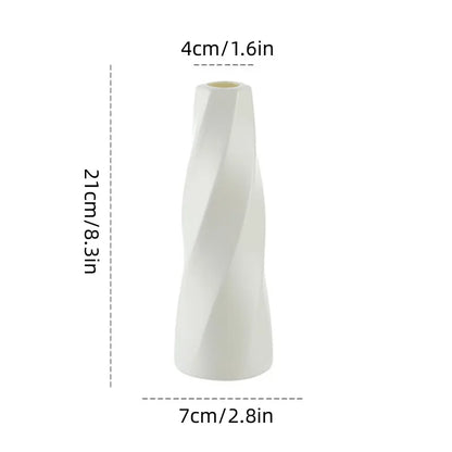 Minimalist Living Room Flower Vase - Light Luxury Decorative Vase for Dining Table, Home Decor & Dried Flower Arrangement Bottle