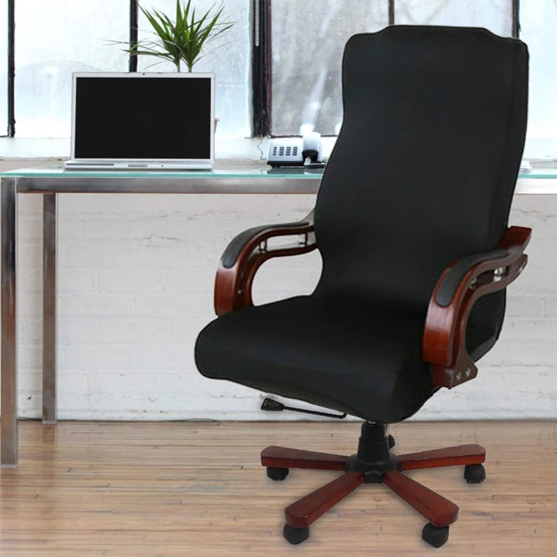 M/L Size Stretch Spandex Office Chair Cover | Anti-Fouling Computer Seat Protector | Removable Cover for Home or Hotel Use