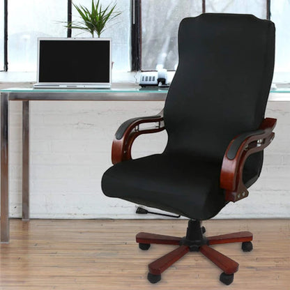 M/L Size Stretch Spandex Office Chair Cover | Anti-Fouling Computer Seat Protector | Removable Cover for Home or Hotel Use
